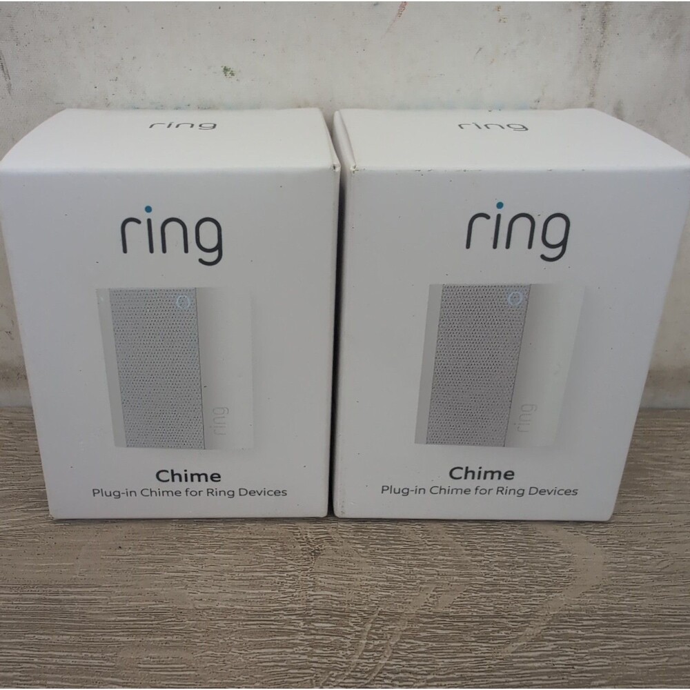 Lot Of 2 Ring Chime (2nd Gen) Plug-in Chime for Ring Devices White Brand New OEM